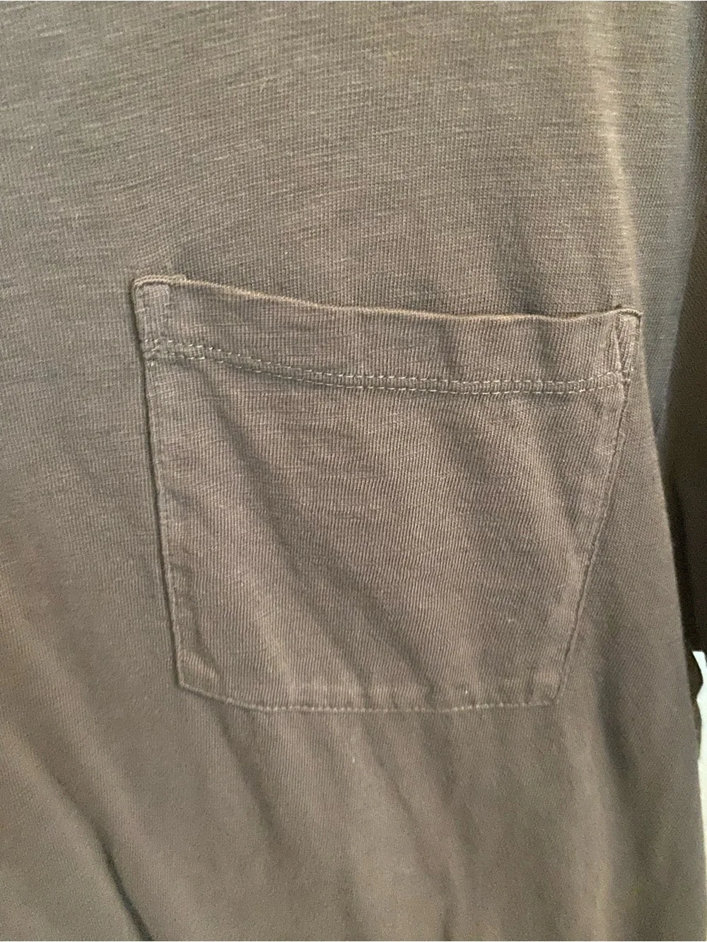 J.Crew Garment Dyed Broken-In Pocket T-Shirt - Charcoal Gray 100% cotton basics